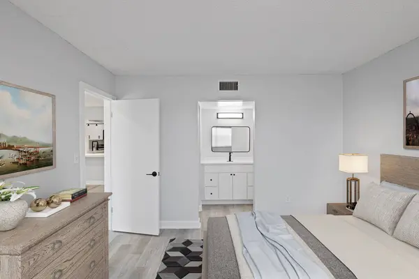 Darstellung Des Gemütlichen Schlafzimmers Modernen Zuhause — Stockfoto