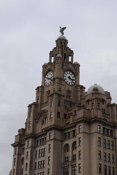 Liverpool Merseyside Storbritannia Mars 2023 Close Liverpool Iconic Grade Listed – stockfoto