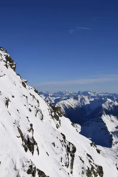 Pemandangan Yang Menakjubkan Dari Restoran Top Mountain Star Puncak Hochgurgl — Stok Foto