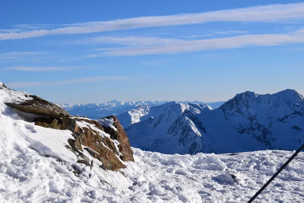 Atemberaubende Aussicht Vom Top Mountain Star Restaurant Gipfel Des Skigebiets — Stockfoto