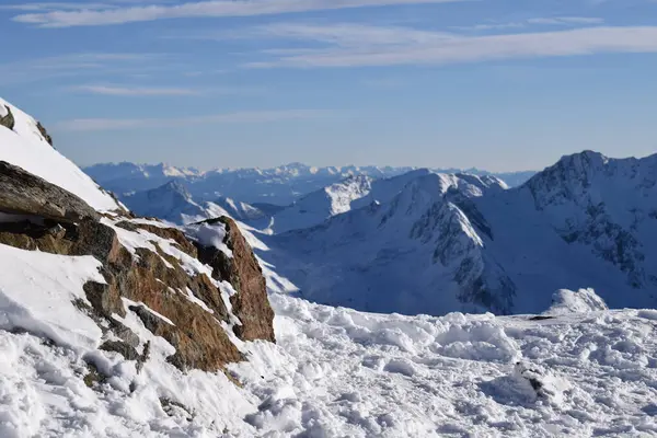 Avusturya Nın Hochgurgl Kayak Merkezi Nin Zirvesindeki Top Mountain Star — Stok fotoğraf