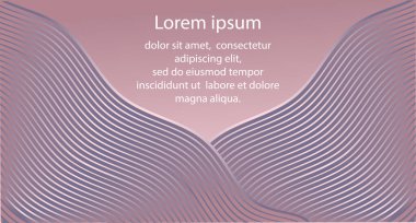 Pembe ve mavi tonlarda dalgalı çizgileri olan soyut bir arka plan. Afişin, paketin, ilanın, posterin, davetiyenin vektör tasarımı. Bölüm 10.