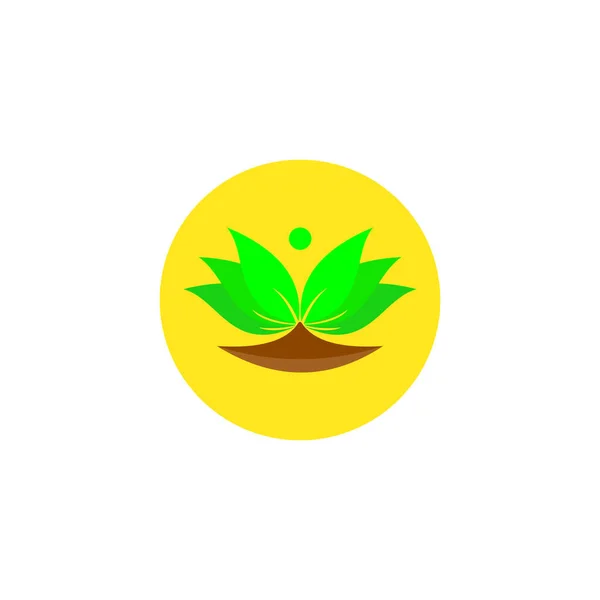 자연의 식물의 디자인하는 디자인 아이콘 로고등에 합니다 — 스톡 벡터