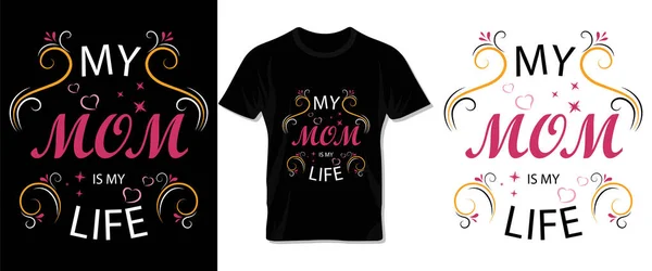 Happy Mother Day Typografie Vektor Shirt Schriftzug Und Template Design — Stockvektor