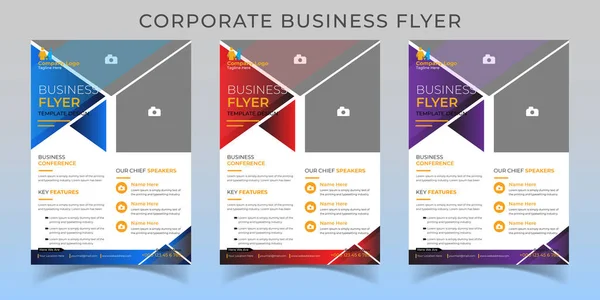 Şirket broşürü tasarımı, farklı renkte modern şablon, çoklu tasarım, iş adamları için en iyi kullanım.