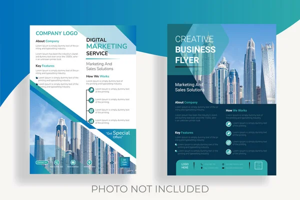 Şirket broşürleri. İş için modern pilot şablonu tasarımı.