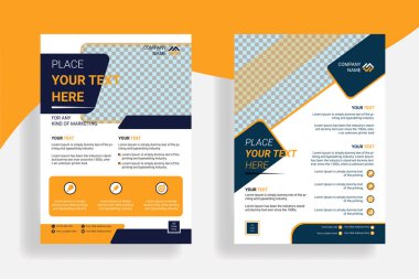 Şirket broşürleri. İş için modern pilot şablonu tasarımı.