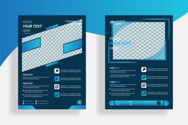 Şirket broşürleri. İş için modern pilot şablonu tasarımı.