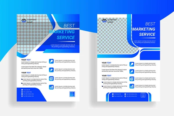 Şirket broşürleri. İş için modern pilot şablonu tasarımı.