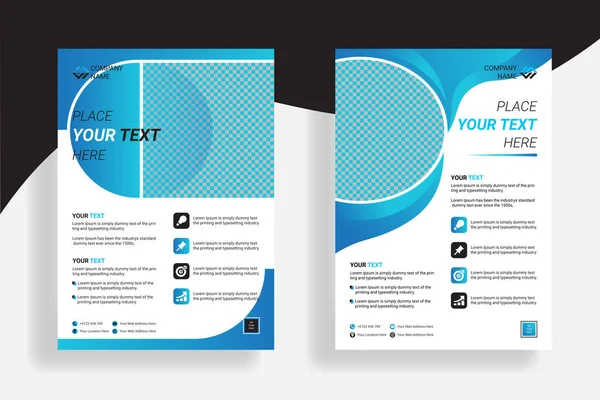 Şirket broşürleri. İş için modern pilot şablonu tasarımı.