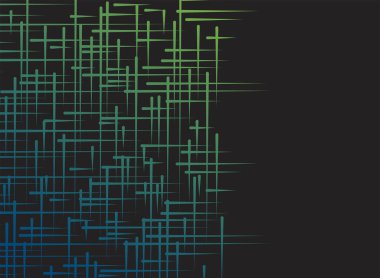 Geometrik şekil ve gradyan renk efekti bileşimine sahip soyut vektör arkaplan tasarımı.