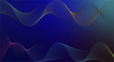soyut arkaplan vektör dalgalı çizgi çizgisi gradyan bileşimi.