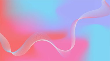 Geometrik şekil ve gradyan renk efekti bileşimine sahip soyut vektör arkaplan tasarımı.