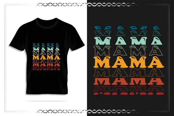 Anne ve çocuk için tipografi tişörtü ve vektör şablonu tasarımı. Baskı, tişört, harf, poster, etiket, hediye, selamlama, kart ve daha pek çok şey için alıntılar içeren Anneler Günü tipografi tasarımınız kutlu olsun..