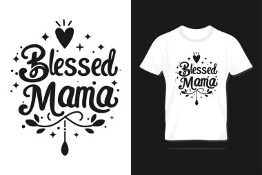 Kutsal annemiz. Baskı, tişört, harf, poster, etiket, hediye, tebrik kartı vs. için Anneler Günü yazı dizaynı mutlu olsun..