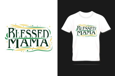 Kutsal annemiz. Baskı, tişört, harf, poster, etiket, hediye, tebrik kartı vs. için Anneler Günü yazı dizaynı mutlu olsun..