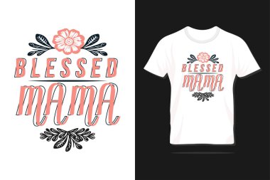 Kutsal annemiz. Baskı, tişört, harf, poster, etiket, hediye, tebrik kartı vs. için Anneler Günü yazı dizaynı mutlu olsun..