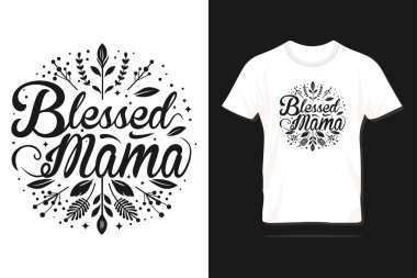 Kutsal annemiz. Baskı, tişört, harf, poster, etiket, hediye, tebrik kartı vs. için Anneler Günü yazı dizaynı mutlu olsun..