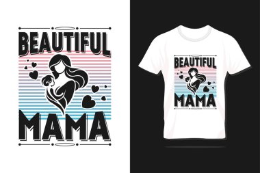 Anneler Günü Typography Tee Shirt Tasarımı