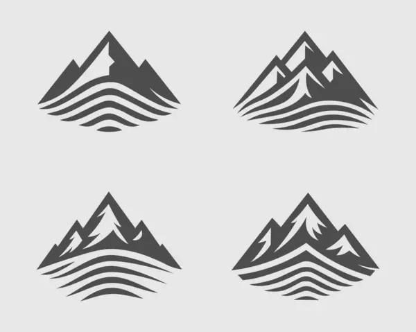 Kamp yapan dağ vektörü çizimleri.