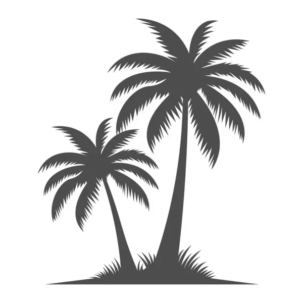 Plaj aşıkları için tropik palmiye ağacı silueti ve gün batımı titreşimli doğadan esinlenilmiş projeler..