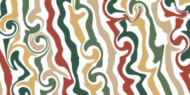 Soyut akışkan doku. Nostaljik 70 'ler stili. Modern kıvrımlı..