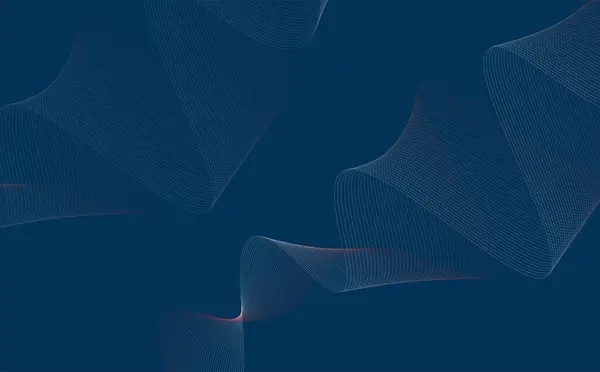 Soyut vektör ağ arkaplan tasarımı. Derin renkleri ve dinamik eğrileri olan soyut koyu desenli zarif tasarım..