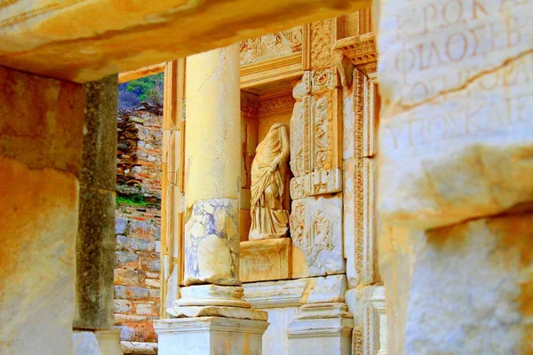 Celsus Library Ephesus Antic City — Fotografia de Stock