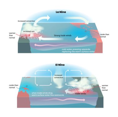 El nino ve la nina fenomeninin gösterimi