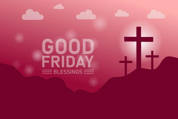 stock vector Good Friday banner and social media post