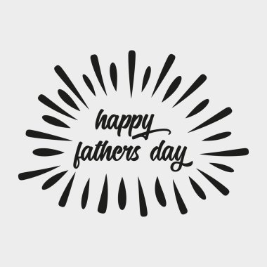 Tişörtlü Babalar Günü tebrik kartı.