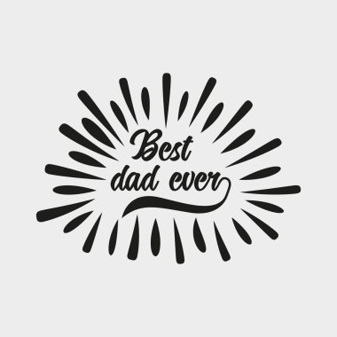 Tişörtlü Babalar Günü tebrik kartı.