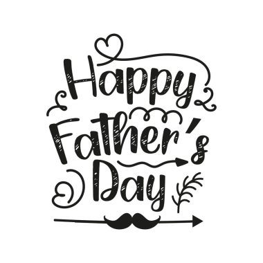 Tişörtlü Babalar Günü tebrik kartı.