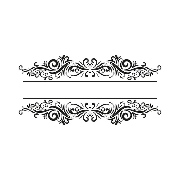 Floral Frame Vector Elements — Stock Vector