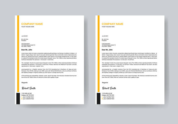 Professional creative and modern letterhead design for your business