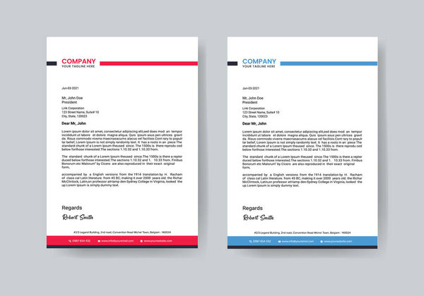 Professional creative and modern letterhead design for your business