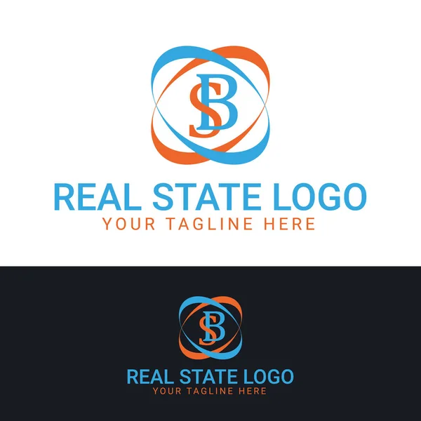 Design Logo Real State — Vetor de Stock