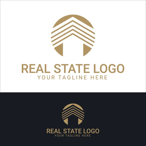 Design Logo Uri Imobiliare — Vector de stoc