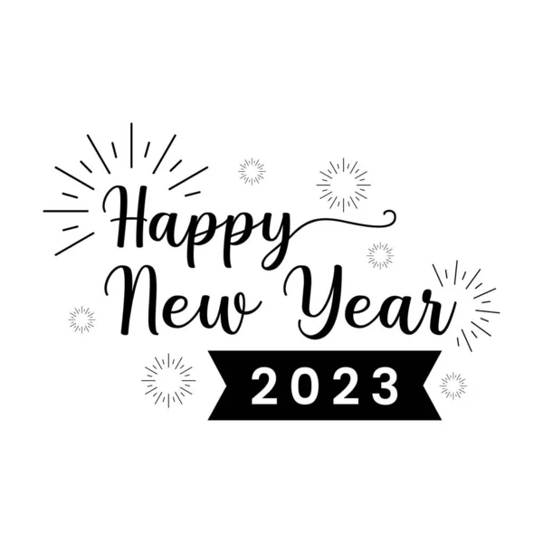 stock vector Happy new year text typography design