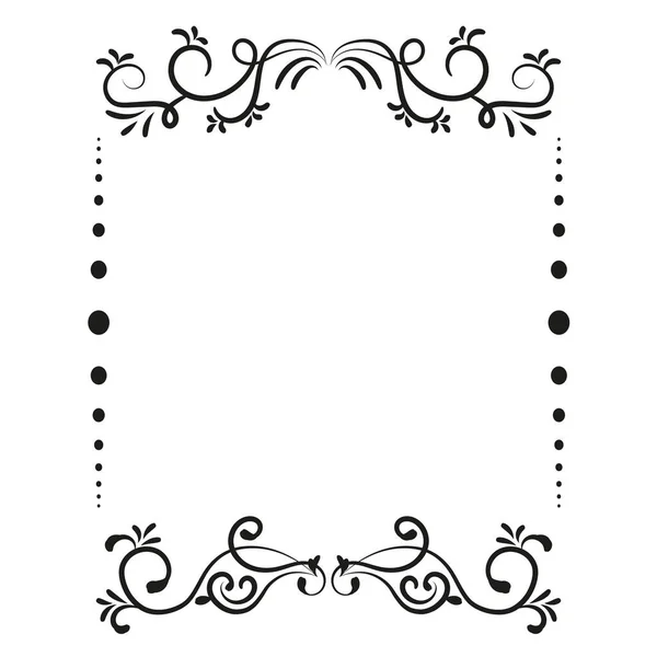 Invitation Mariage Cadre Floral — Image vectorielle