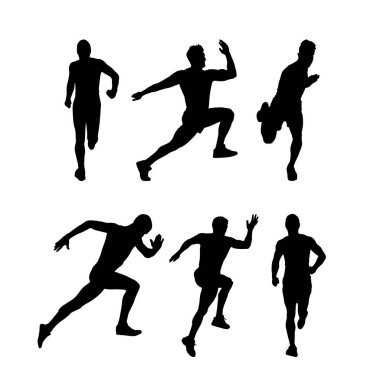 Çalıştırıcının siluetleri