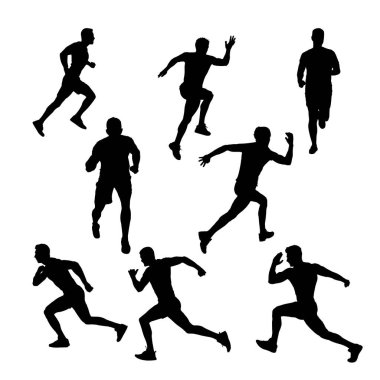 Çalıştırıcının siluetleri