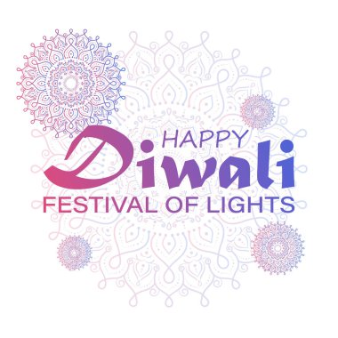  Mutlu Diwali, ışık festivali, Hint Rangoli 'nin Kağıt Grafiği, altın ışıklar, renkli dekoratif arka plan, mavi eflatun arka plan, mutlu Diwali sosyal medya paylaşımı