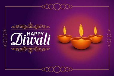  Mutlu Diwali, ışık festivali, Hint Rangoli 'nin Kağıt Grafiği, altın ışıklar, renkli dekoratif arka plan, mavi eflatun arka plan, mutlu Diwali sosyal medya paylaşımı