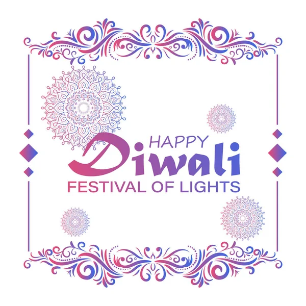  Mutlu Diwali, ışık festivali, Hint Rangoli 'nin Kağıt Grafiği, altın ışıklar, renkli dekoratif arka plan, mavi eflatun arka plan, mutlu Diwali sosyal medya paylaşımı