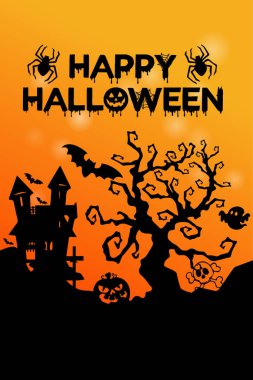 El yapımı mutlu Cadılar Bayramı kutlamaları, gece, Cadılar Bayramı geçmişi, mutlu Cadılar Bayramı illüstrasyonları, mutlu Cadılar Bayramı sosyal medya şablonları