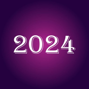  Mutlu yıllar 2024 metin tipografi tasarımı ve Noel şık dekorasyonu 2024, Yeni Yıl seti, Yeni Yıl afişi ve Instagram postası, Yeni Yıl logosu, Yeni Yıl tişörtü