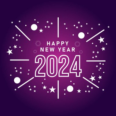  Mutlu yıllar 2024 metin tipografi tasarımı ve Noel şık dekorasyonu 2024, Yeni Yıl seti, Yeni Yıl afişi ve Instagram postası, Yeni Yıl logosu, Yeni Yıl tişörtü