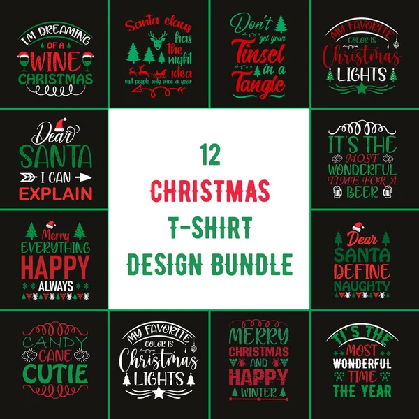 stock vector Christmas t-shirt design bundle, Christmas t-shirt bundle, Christmas bundle,  t-shirt design bundle, Christmas t-shirt design set, Christmas set,