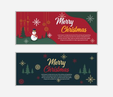 Noel afişi, Mutlu Noeller pankartı ve Mutlu Noeller, sosyal medya kapağı ve web afişi, tebrik kartı için Mutlu Noeller tasarımı, Vector Merry Xmas kar tanesi başlığı, Noel afişi veya duvar kağıdı 